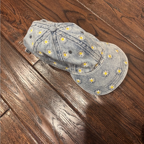 American Eagle Outfitters Accessories - American Eagle Denim Cap with Daisy Embroidery
